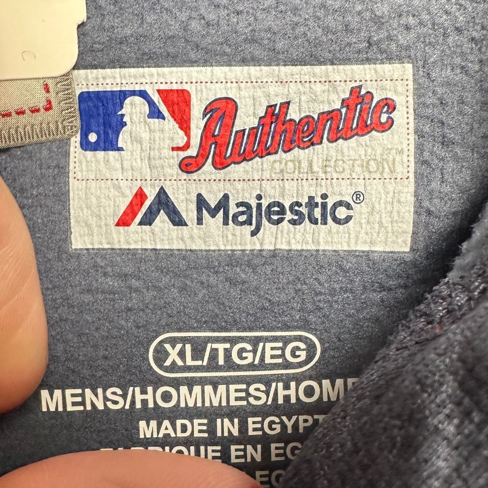 New York Yankees Hoodie Sweatshirt Mens XL Blue Pullover Sweater Majestic NEW - Picture 4 of 8